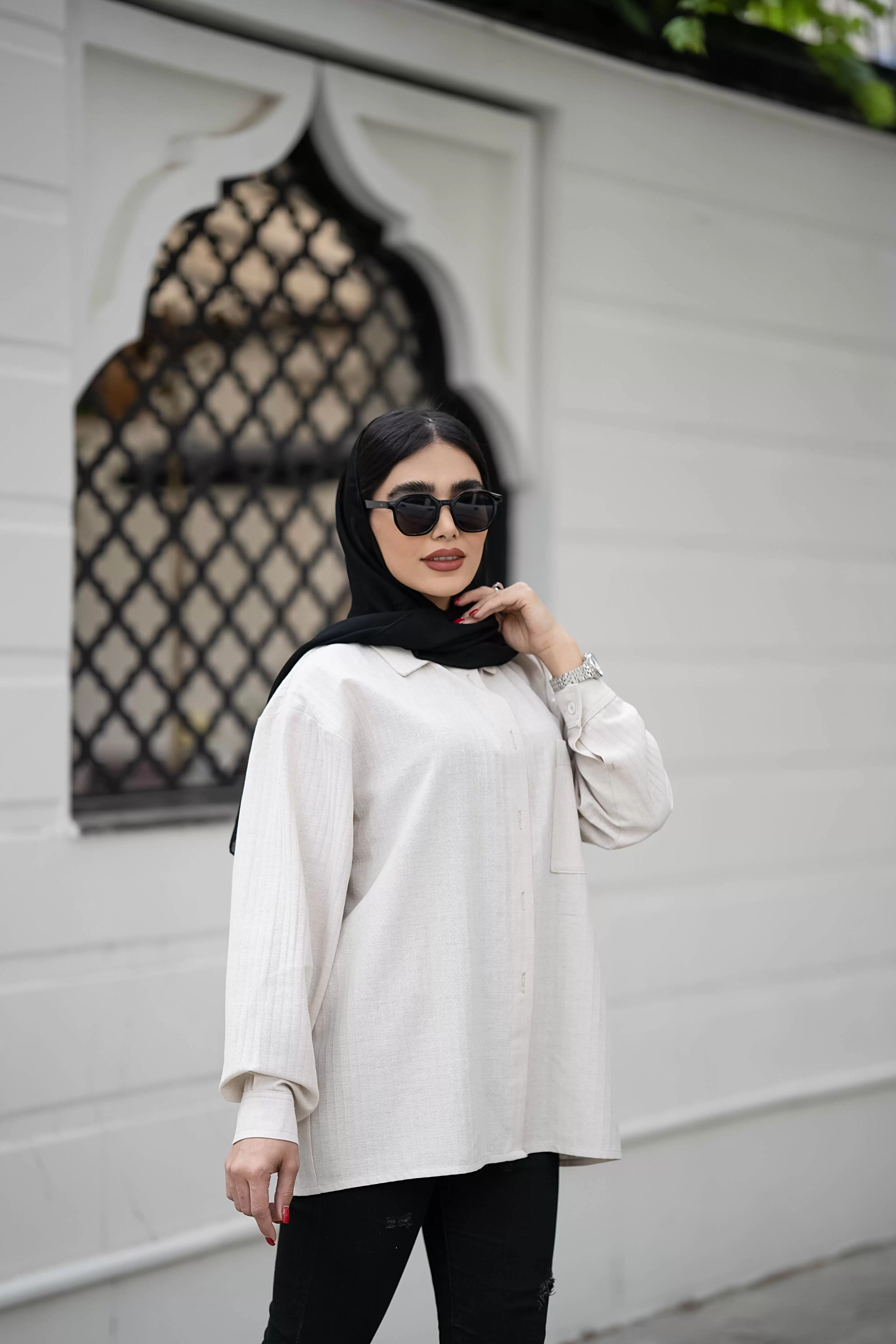 شومیز لینن نچرال سوفیا